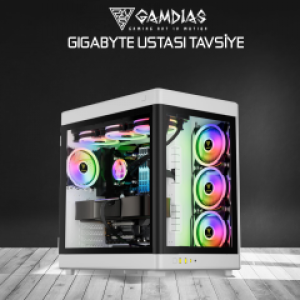 GIGABYTE USTASI RYZEN 9 7900X, 32Gb DDR5 Ram, 1Tb NVMe SSD, 8Gb GDDR6 RTX4060 Ekran Kartı, 850W Kasa, Free Dos 